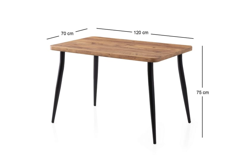 Armenia Spisebord 120 cm Rektangulært - Brun - Møbler - Borde - Spisebord og køkkenbord