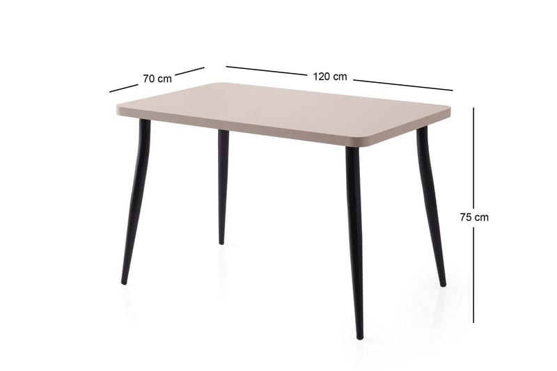 Armenia Spisebord 120 cm Rektangulært - Mokka - Møbler - Borde - Spisebord og køkkenbord