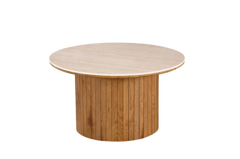 Arvo Rundt Sofabord 80 cm, Eg