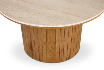 Arvo sofabord rundt 80 cm travertin - Eg - Møbler - Borde - Sofabord