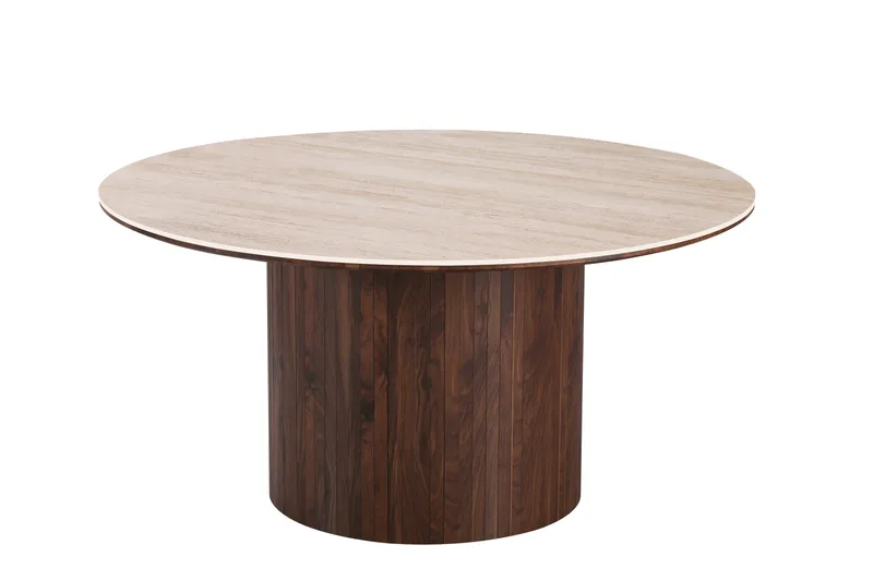Arvo Spisebord Rund 150 cm, Valnød