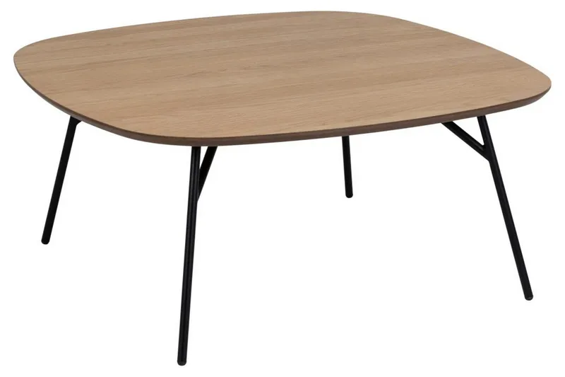 Arwina Kvadratisk Sofabord 90 cm i Eg, Brun