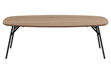 Arwina Ovalt Sofabord 120 cm med Organisk Bordplade i Eg - Brun - Møbler - Borde - Sofabord