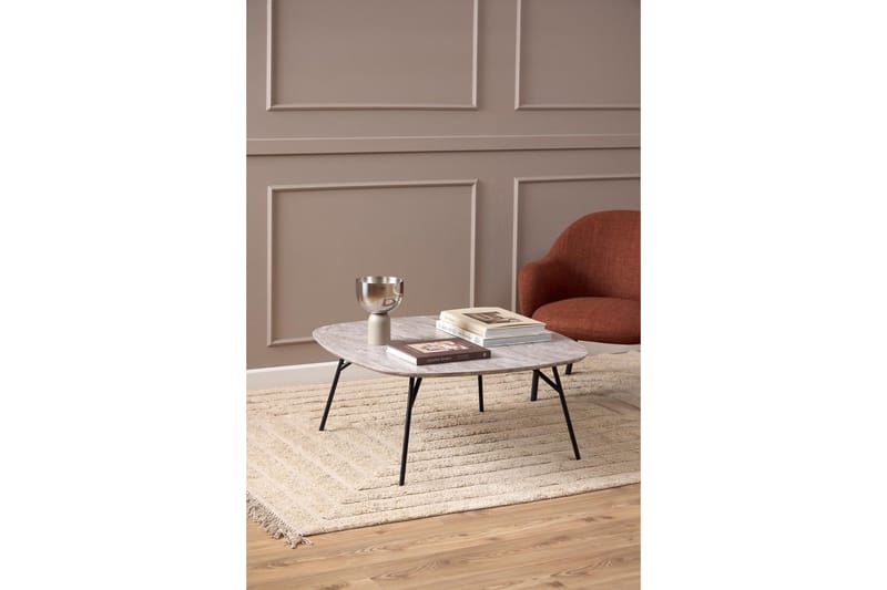 Arwina Sofabord 90 cm - Grå - Møbler - Borde - Sofabord