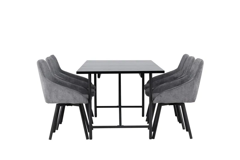 Astrid spisebord 90 cm med 6 Rosie spisebordsstole - Møbler - Borde - Spisebordssæt