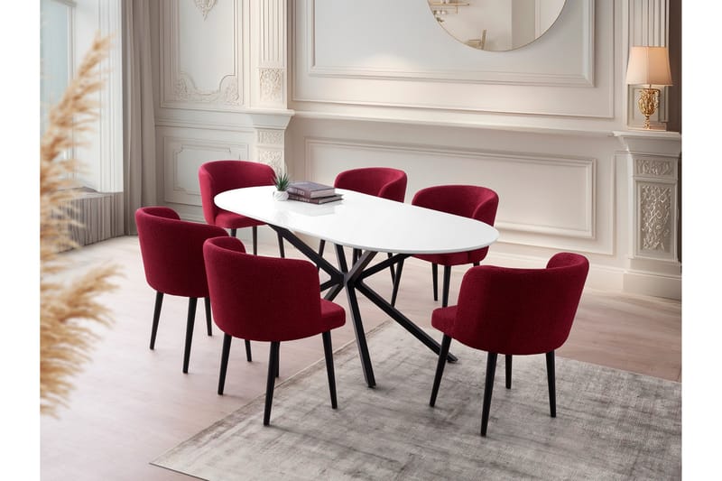 Aura Spisebord 180 cm Rektangulært - Hvid - Møbler - Borde - Spisebord og køkkenbord