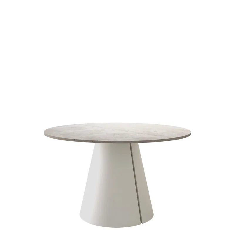Aurion rundt spisebord med udtræk 100-176 cm, travertinbeige
