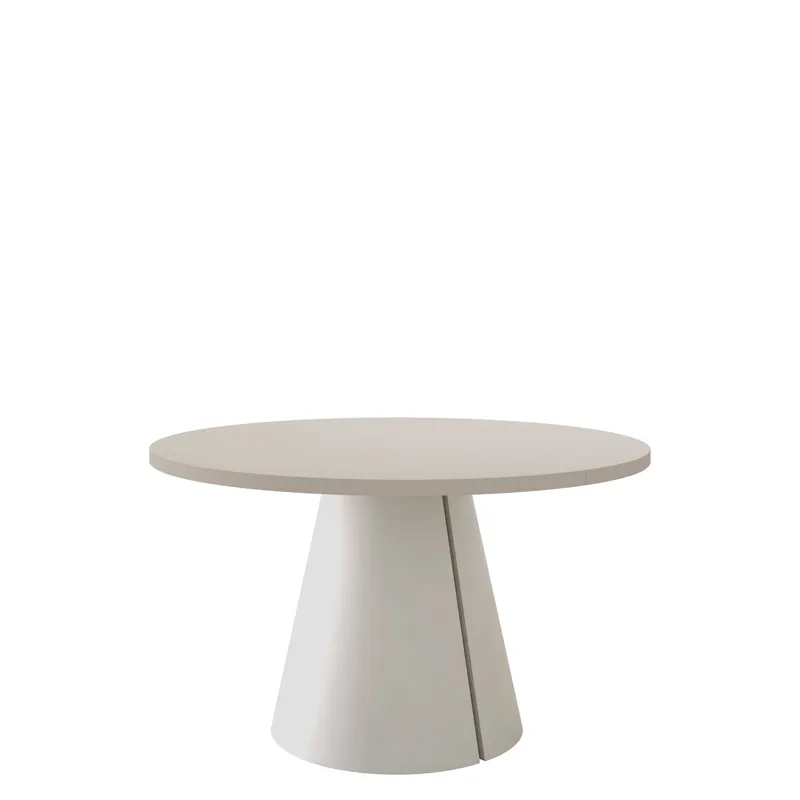 Aurion Spisebord rundt udtrækkeligt 120-196 cm - beige - Møbler - Borde - Spisebord og køkkenbord