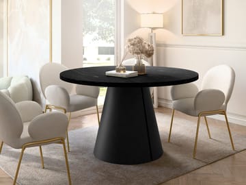 Aurion Spisebord rundt udtrækkeligt 120-196 cm - Møbler - Borde - Spisebord og køkkenbord