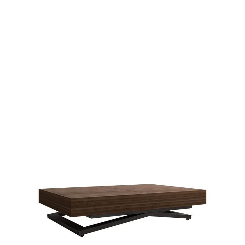 Avendi sofabord, udtrækkeligt 200 cm, sort, brun