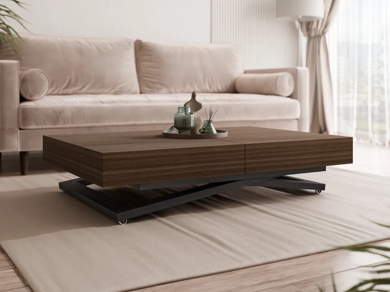 Avendi sofabord, udtrækkeligt 200 cm - sort, brun - Møbler - Borde - Sofabord