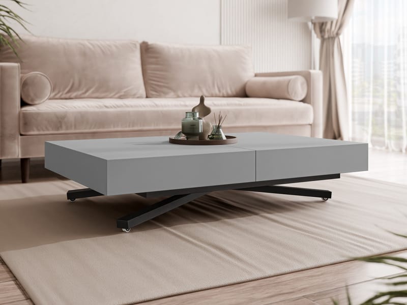 Avendi sofabord, udtrækkeligt 200 cm - sort, grå - Møbler - Borde - Sofabord