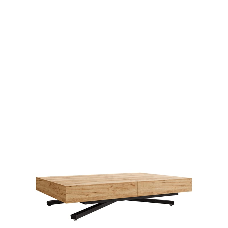 Avendi sofabord, udtrækkeligt 200 cm - sort, natur - Møbler - Borde - Sofabord