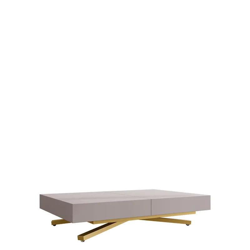 Avendi sofabord 120 cm - Guld, beige - Møbler - Borde - Sofabord