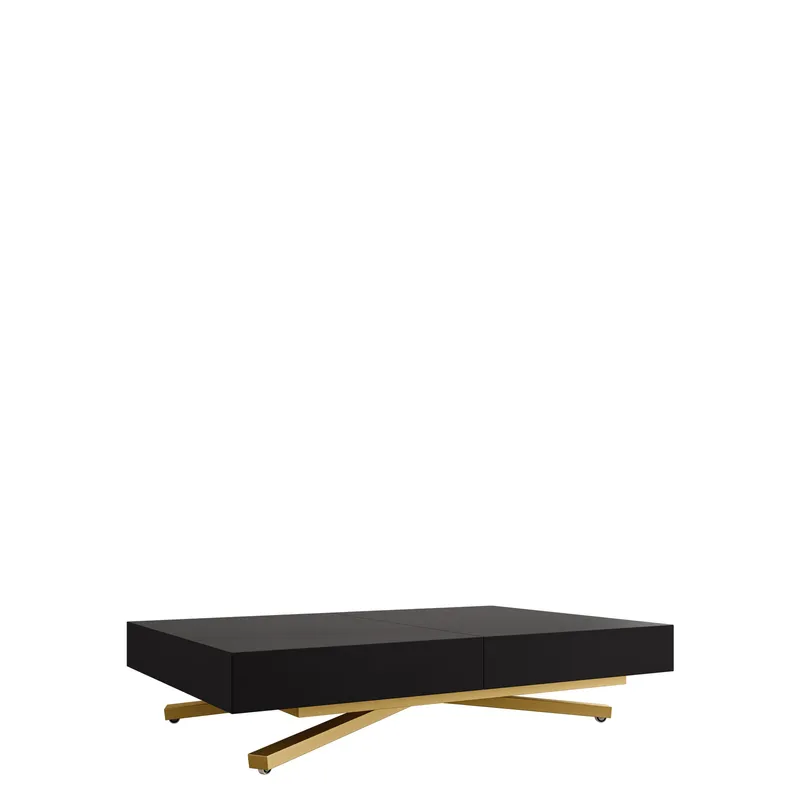 Avendi sofabord 120 cm - Guld, sort - Møbler - Borde - Sofabord