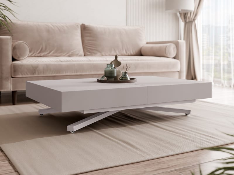 Avendi sofabord 120 cm - Sølv, beige - Møbler - Borde - Sofabord