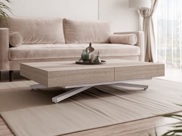 Avendi sofabord 120 cm - Sølv, lysebrun - Møbler - Borde - Sofabord
