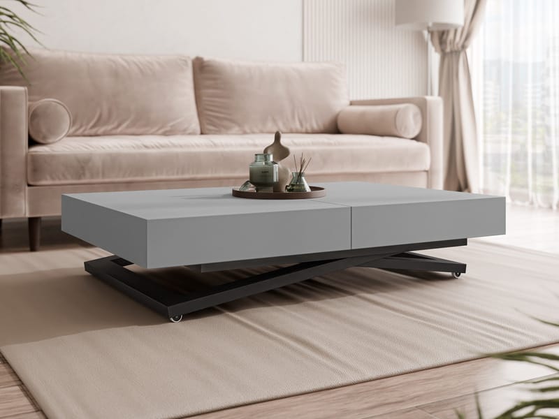 Avendi sofabord 120 cm - Sort, grå - Møbler - Borde - Sofabord