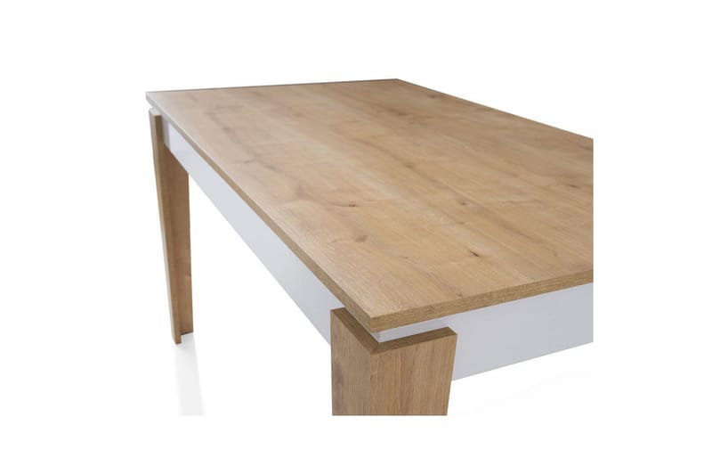 Azoula Spisebord 140 cm Rektangulær - Eg/Hvid - Møbler - Borde - Spisebord og køkkenbord