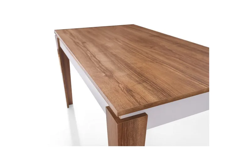 Azoula Spisebord 140 cm Rektangulær - Valnød/Hvid - Møbler - Borde - Spisebord og køkkenbord