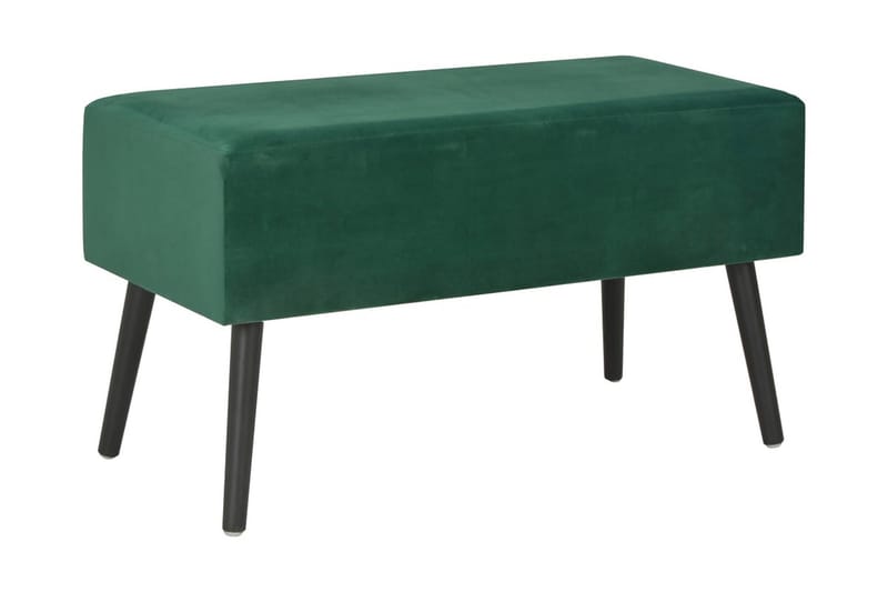 bænk med skuffer 80 cm grøn fløjl - Sofabord