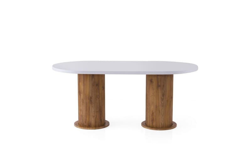 Babilas Spisebord 180 cm Oval, Hvid