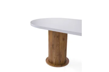 Babilas Spisebord 180 cm Oval - Hvid - Møbler - Borde - Spisebord og køkkenbord