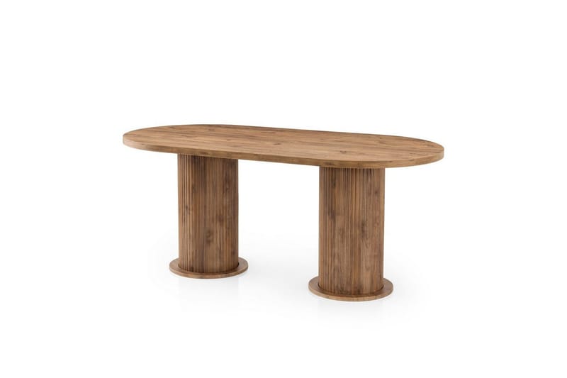 Babilas Spisebord 180 cm Oval - Valnød - Møbler - Borde - Spisebord og køkkenbord
