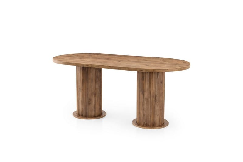 Babilas Spisebord 180 cm Oval - Valnød - Møbler - Borde - Spisebord og køkkenbord