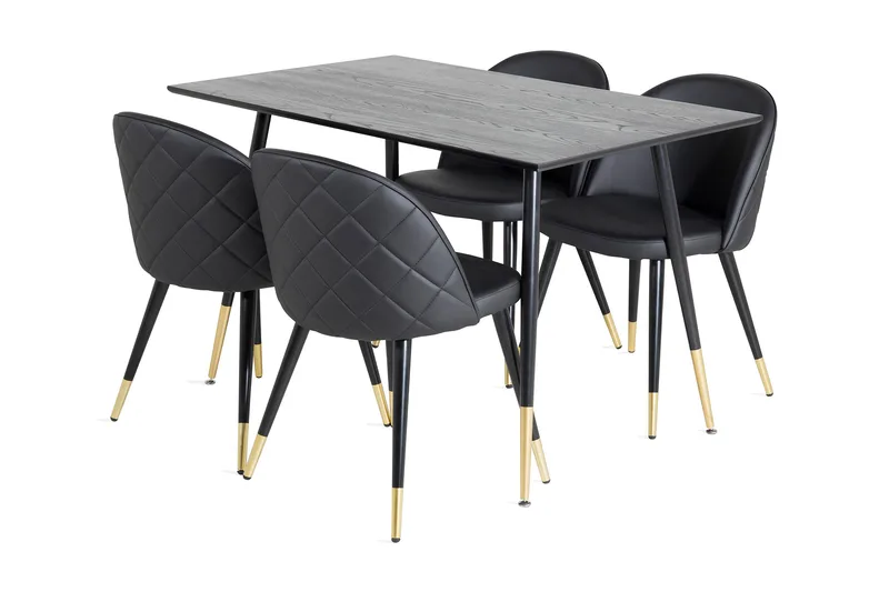 Balisa Spisebord 120 cm Med 4 Valera Spisebordsstol
