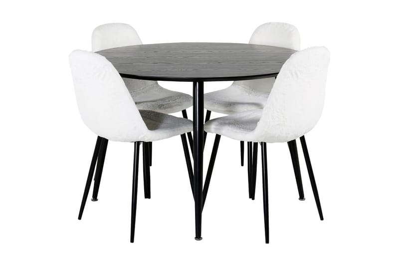 Balisa Spisebordssæt 115 cm Rund + 4 Ypas Spisebordsstole