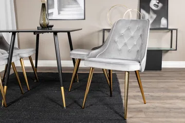 Balisa spisesæt 120 cm + 4 stk. Valera spisebordsstole - Møbler - Borde - Spisebordssæt