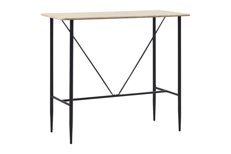 Barbord 120 X 60 X 110 Cm Mdf Egetræsfarvet - Brun - Møbler - Borde - Barbord & ståbord