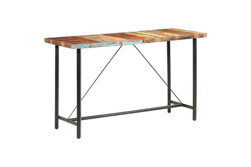 Barbord 180x70x107 cm Massivt Genbrugstræ - Brun - Møbler - Borde - Barbord & ståbord