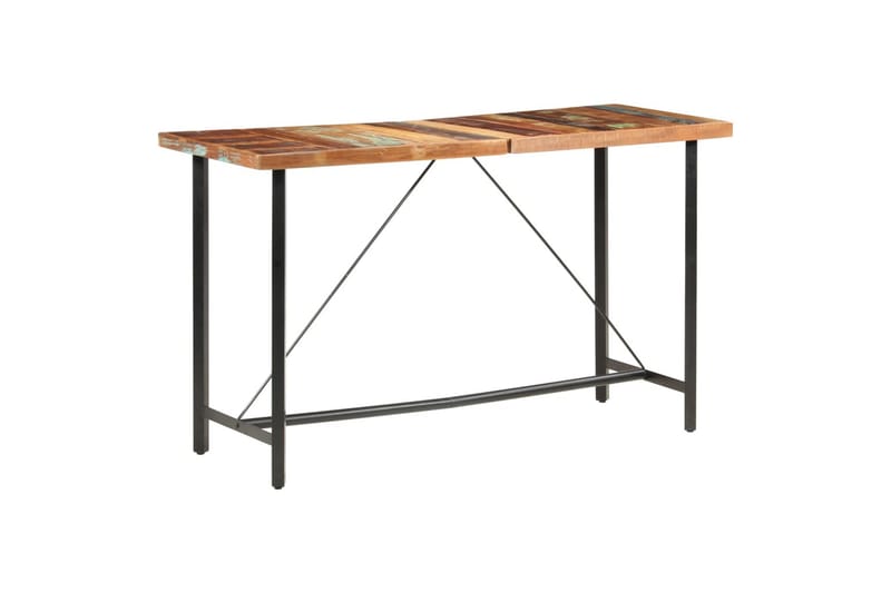 Barbord 180x70x107 cm Massivt Genbrugstræ - Brun - Møbler - Borde - Barbord & ståbord