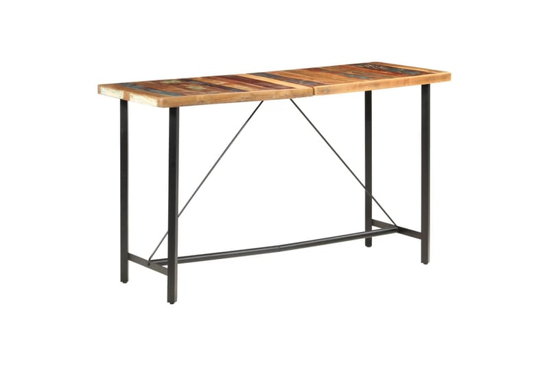 Barbord 180x70x107 cm Massivt Genbrugstræ - Brun - Møbler - Borde - Barbord & ståbord