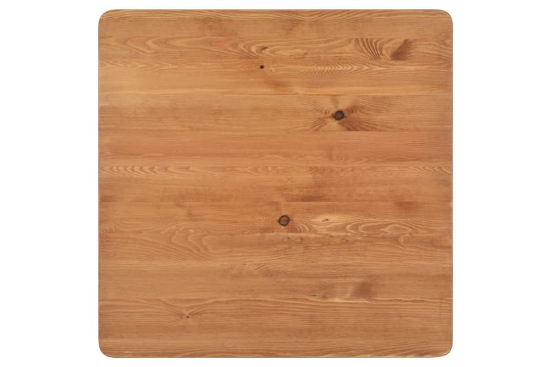 Barbord 60 X 60 X 108 Cm Massivt Fyrretræ Stål Sort - Sort - Møbler - Borde - Barbord & ståbord