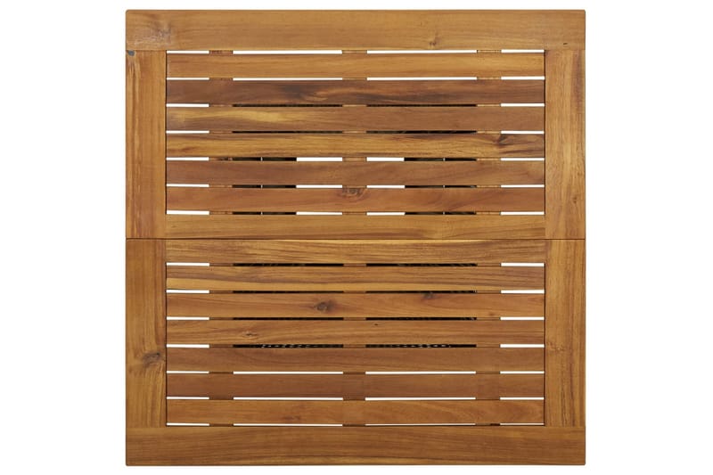 Barbord 80x80x110 cm Polyrattan og massivt Akacietræ Grå - Grå - Møbler - Borde - Barbord & ståbord