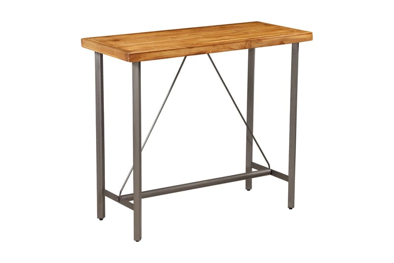 Barbord Massivt Genanvendt Teaktræ 120 X 58 X 106 Cm - Brun - Møbler - Borde - Barbord & ståbord