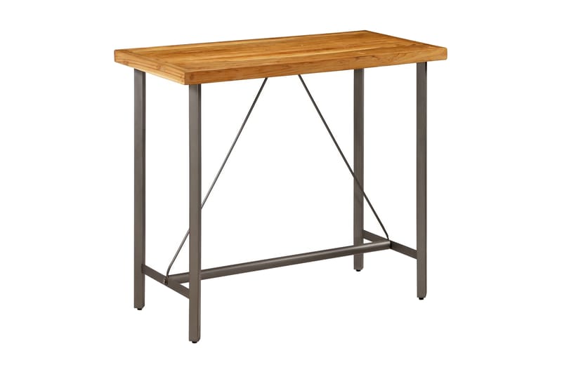 Barbord Massivt Genanvendt Teaktræ 120 X 58 X 106 Cm - Brun - Møbler - Borde - Barbord & ståbord