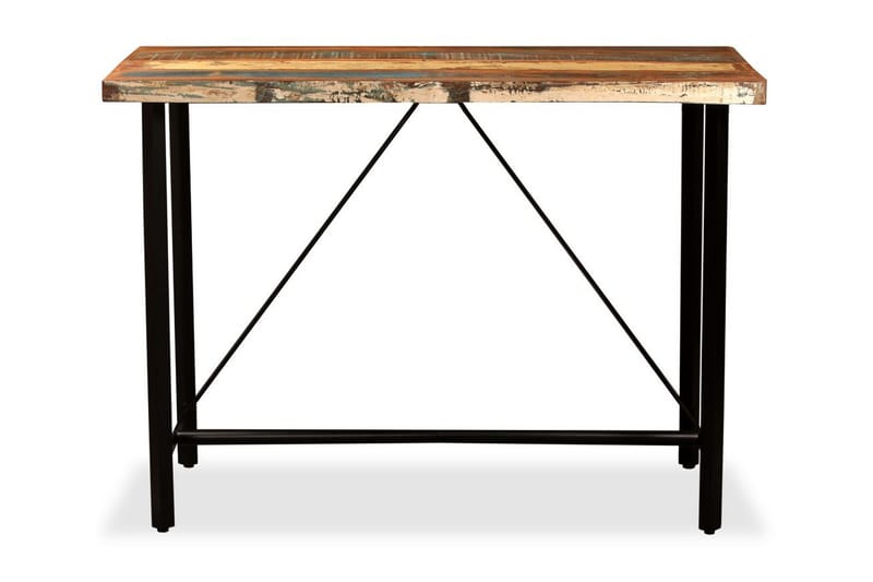 Barbord Massivt Genbrugstræ 120 X 60 X 107 Cm - Brun - Møbler - Borde - Barbord & ståbord