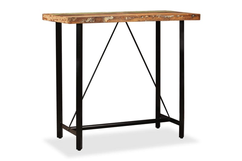 Barbord Massivt Genbrugstræ 120 X 60 X 107 Cm - Brun - Møbler - Borde - Barbord & ståbord