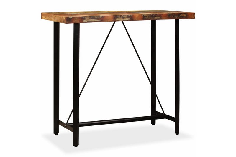 Barbord Massivt Genbrugstræ 120 X 60 X 107 Cm - Brun - Møbler - Borde - Barbord & ståbord