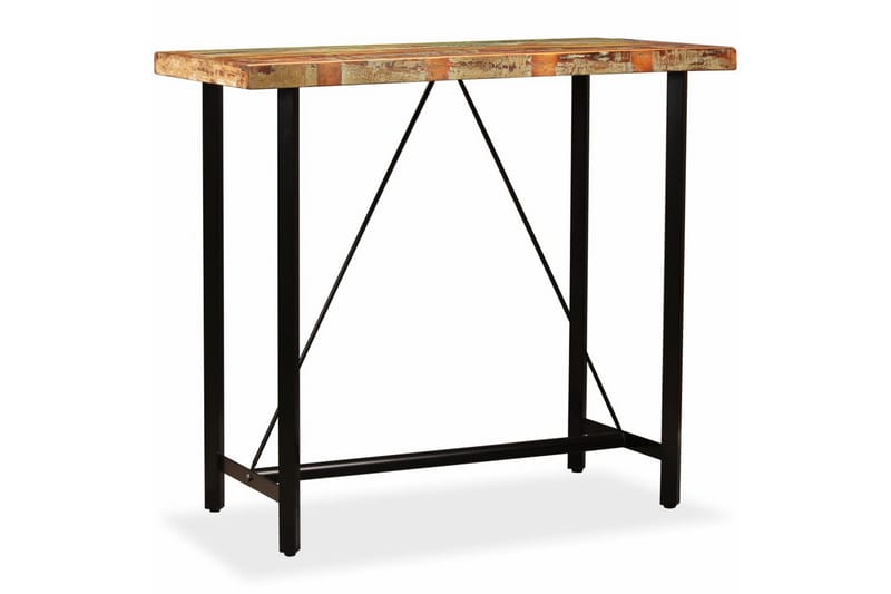 Barbord Massivt Genbrugstræ 120 X 60 X 107 Cm - Brun - Møbler - Borde - Barbord & ståbord