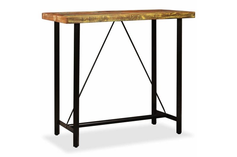 Barbord Massivt Genbrugstræ 120 X 60 X 107 Cm - Brun - Møbler - Borde - Barbord & ståbord