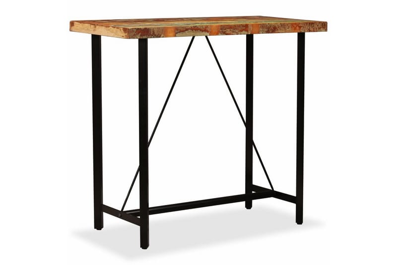 Barbord Massivt Genbrugstræ 120 X 60 X 107 Cm - Brun - Møbler - Borde - Barbord & ståbord