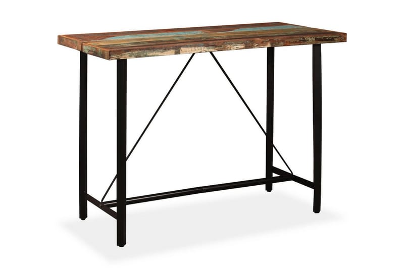Barbord Massivt Genbrugstræ 150 X 70 X 107 Cm - Brun - Møbler - Borde - Barbord & ståbord