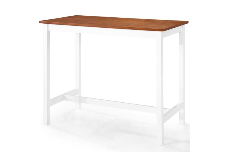 Barbord Massivt Træ 108 X 60 X 91 Cm - Brun - Møbler - Borde - Barbord & ståbord