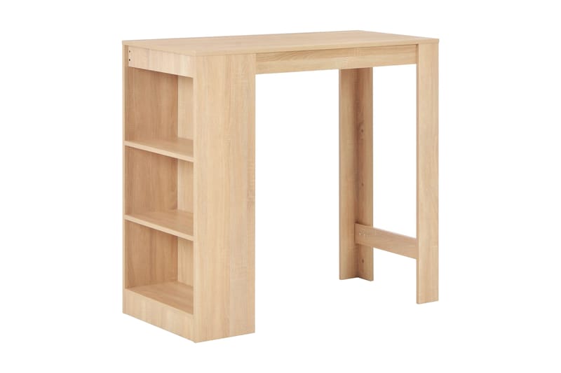 Barbord Med Hylde 110 X 50 X 103 Cm Egetræsfarve - Brun - Møbler - Borde - Barbord & ståbord