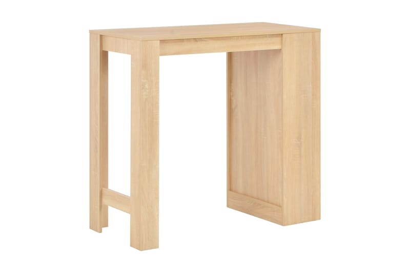 Barbord Med Hylde 110 X 50 X 103 Cm Egetræsfarve - Brun - Møbler - Borde - Barbord & ståbord